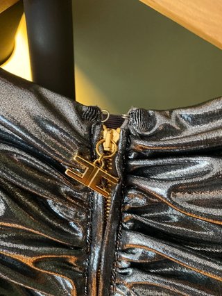 Vestido Metalizado Elisabetta Franchi