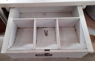Mostrador de madera y cristal