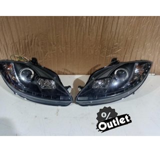 OL FAROS SEAT LEON ALTEA TOLEDO 04-09 LUZ DIURNA LED FONDO N