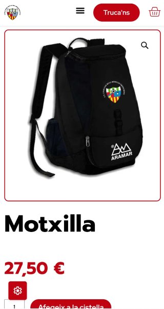 Mochila C.F. Can Rull Rómulo Tronchoni Aramar