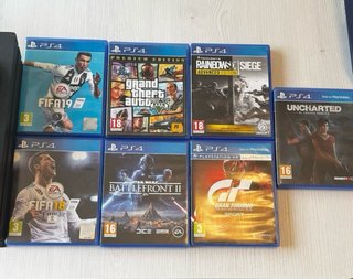 PS4 Pro 1TB + Mando + Auriculares + 7 Juegos