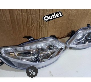 OL FAROS PARA SEAT IBIZA 6J 08-12 LUZ DIURNA FONDO CROMO R14