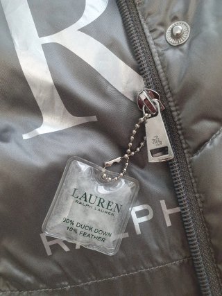 Plumas Mujer Ralph Lauren Gris Metalizado..