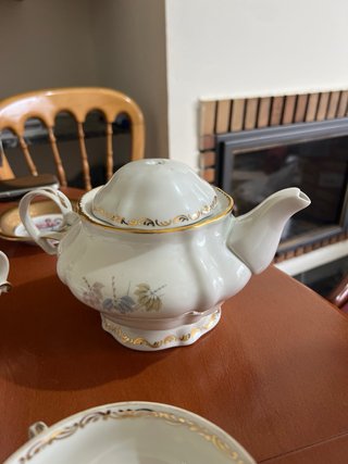 Juego de té porcelana fina