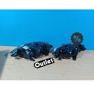 OL FAROS PARA SEAT IBIZA 6J 08-12 LUZ DIURNA LED FONDO NEGRO