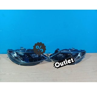 OL FAROS PARA SEAT IBIZA 6J 08-12 LUZ DIURNA LED FONDO NEGRO