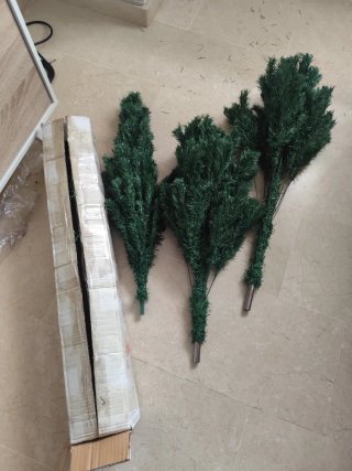 Árbol de Navidad artificial verde 150 cm