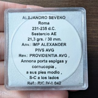 Moneda romana Alejandro Severo 231-235 d.C.
