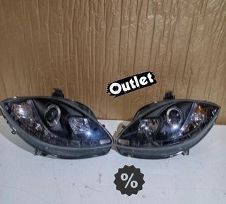 OL FAROS SEAT LEON ALTEA TOLEDO 04-09 LUZ DIURNA LED FONDO N