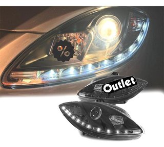 OL FAROS SEAT LEON ALTEA TOLEDO 04-09 LUZ DIURNA LED FONDO N