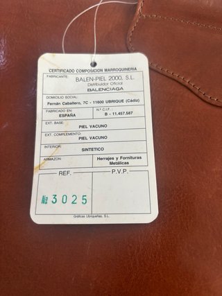 Maletín Balenciaga Piel Marrón Auténtica