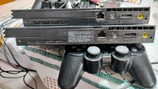 2 Consolas Sony PlayStation 2 Slim Negras