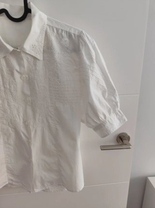 Camisa blanca chica manga corta Talla M