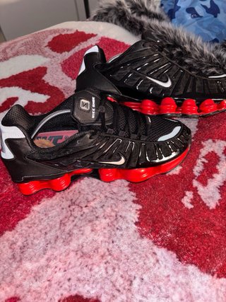 Nike Shox Ride Negro y Rojo Talla 46