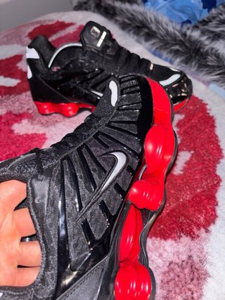 Nike Shox Ride Negro y Rojo Talla 46