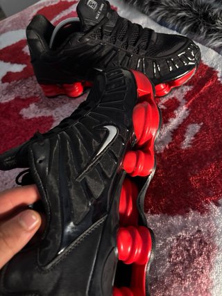 Nike Shox Ride Negro y Rojo Talla 46