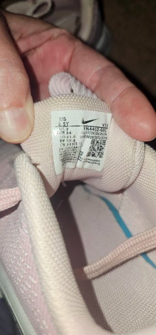 Zapatillas Niña Rosa y Blancas 34