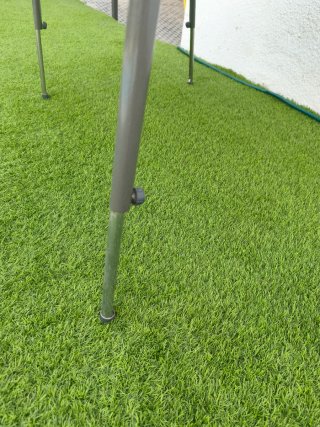 Mesa ovalada plegable Crespo medida 120x90