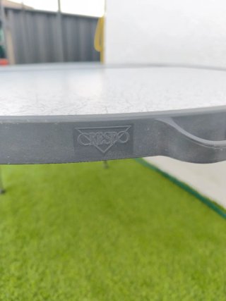 Mesa ovalada plegable Crespo medida 120x90