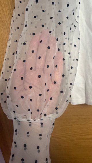 Jersey Anabel Lee con mangas de tul