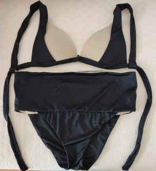 Bikini Calzedonia Talla Única Dorado/Negro