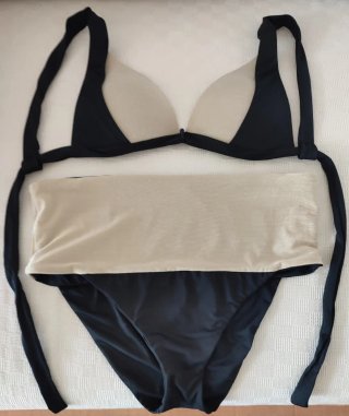 Bikini Calzedonia Talla Única Dorado/Negro