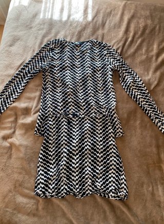 Conjunto The Kooples Blusa y Falda Zigzag