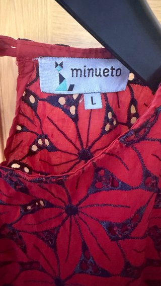 Blusa Minueto Roja Bordada