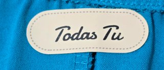 Blusa turquesa manga 3/4.