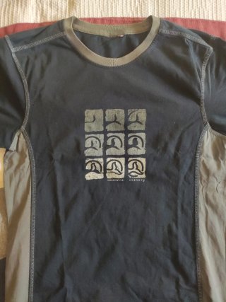 Camiseta Ternua Manga Larga Negra/Gris