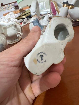 Pack figuras porcelana cisnes, búho, gato