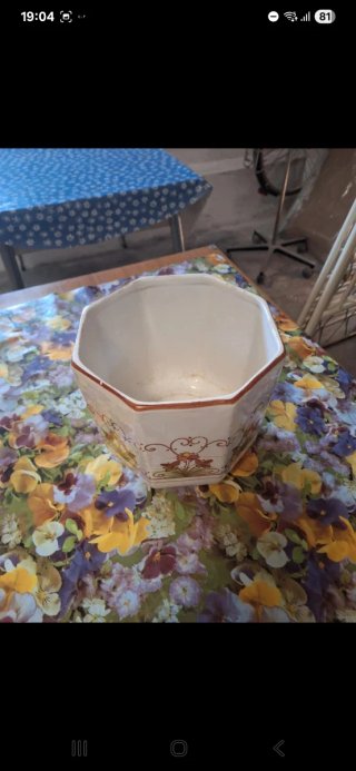 Vaso ceramica F.lli Fanciullacci dipinto a mano
