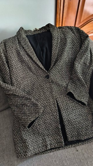 Chaqueta Blazer Jaspeada Natura Talla L