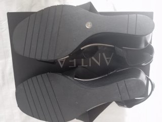 Sandalias plataforma negro N. 40