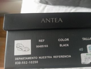 Sandalias plataforma negro N. 40