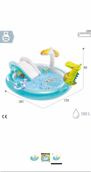 Piscina hinchable infantil con tobogán
