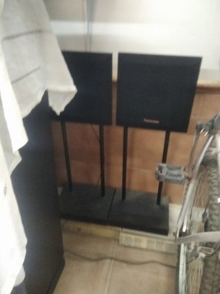 Equipo Hi-Fi Negro/Marrón