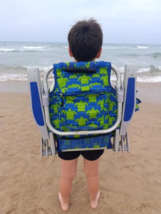 Silla Playa Infantil Azul y Verde