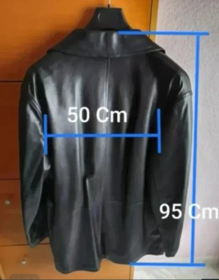 Chaqueta de cuero Forester Negra