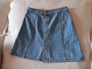 Falda vaquera cintura alta Pull&Bear Talla M 36/38