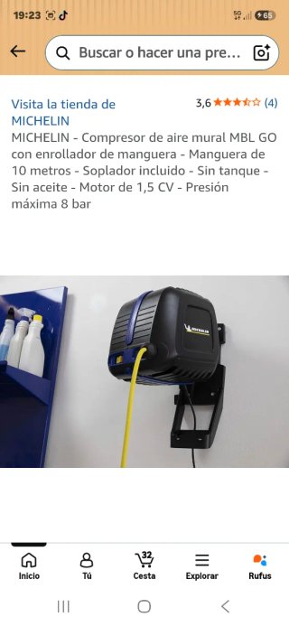Compresor de aire Michelin MBL GO