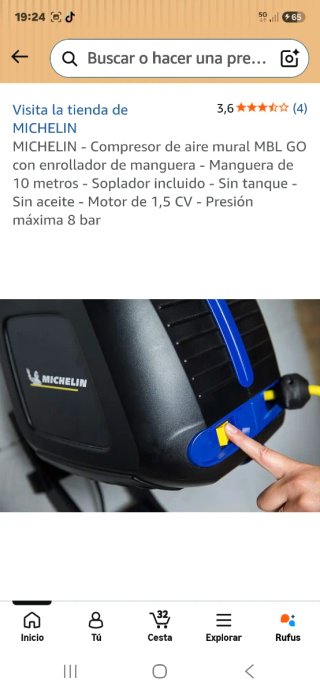 Compresor de aire Michelin MBL GO