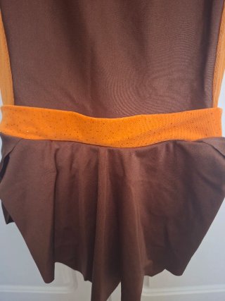 Vestido Gimnasia Rítmica Marrón/Naranja