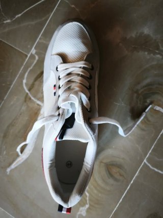 Zapatillas Hombre Casual Gris y Blanco