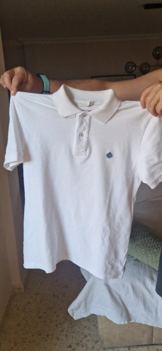 Polo blanco manga corta Talla XS
