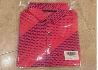 Polo Hombre Talla XL Rosa y Morado