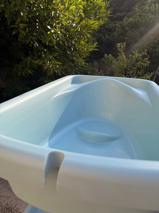Bañera de bebé con soporte