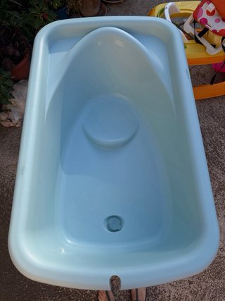 Bañera de bebé con soporte