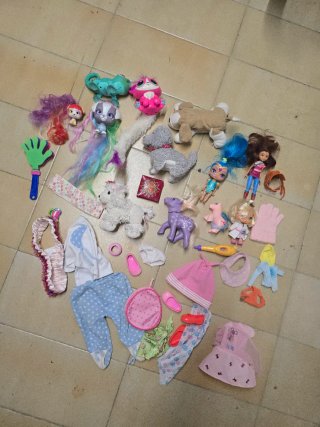 Pack muñecas, cochecitos y accesorios