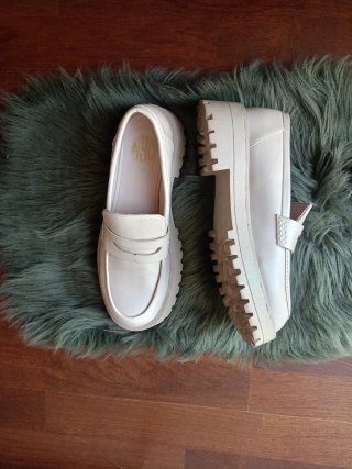 Mocasines Beige Mujer Talla 37